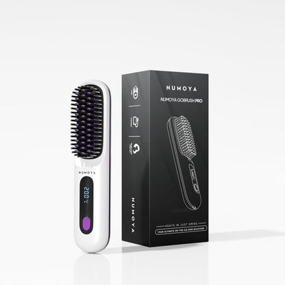 Numoya Portable Straightener Brush - GoBrush PRO